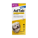 AdTab 112 mg Traitement Puces et Tiques Chien 2,5 à 5,5 kg - 3 Comprimés