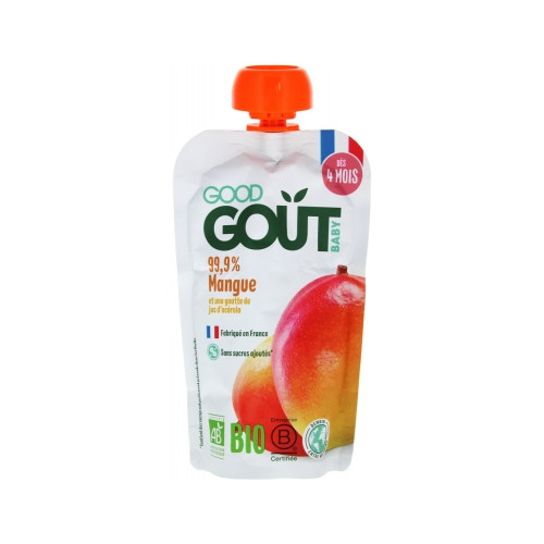 Pharma360: GOOD GOUT Mangue Bio 4 Mois 120g - Purée Naturelle Bébé