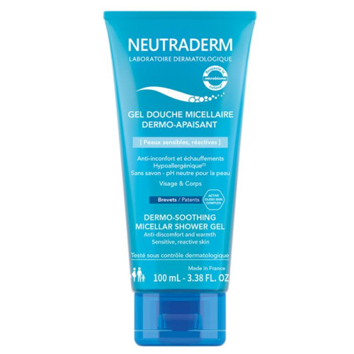 Gel Douche Micellaire Dermo Apaisant 100 ml Peaux sensibles, réactives Neutraderm Gel Douche Micellaire Dermo Apaisant 100 ml Peaux sensibles, réactives Neutraderm