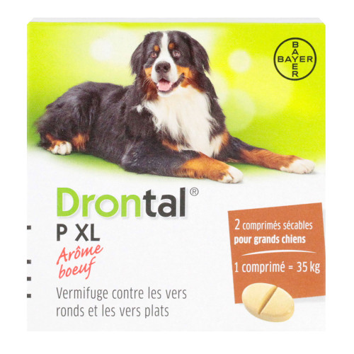 Drontal P XL 2 comprimés Drontal P XL 2 comprimés