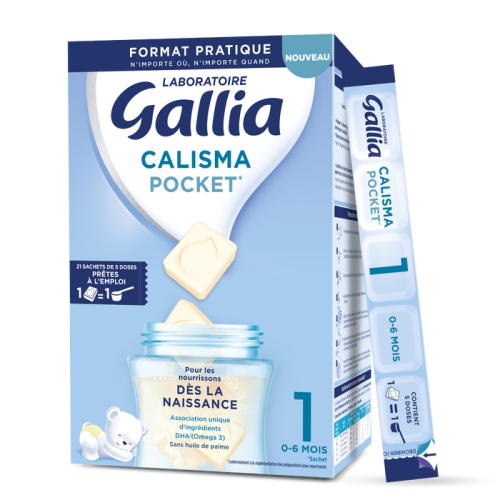 CALISMA POCKET - Lait en Poudre 1er Âge - De 0 à 6 mois, 21 Sachets de 5 Doses Prêtes à l'Emploi CALISMA POCKET - Lait en Poudre 1er Âge - De 0 à 6 mois, 21 Sachets de 5 Doses Prêtes à l'Emploi