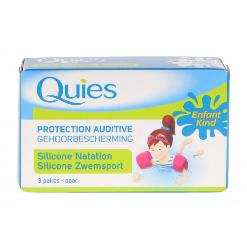 Quies Protection Auditive Silicone Enfants 3 Paires