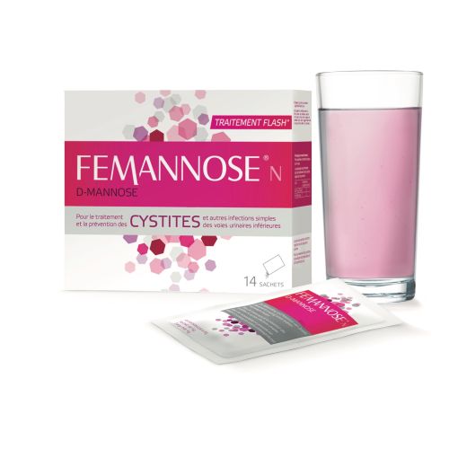 Femannose N D-mannose Traitement et prévention des cystites 14 Sachets