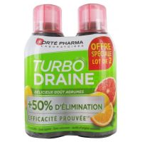 Turbodraine solution buvable goût agrumes 2x500ml