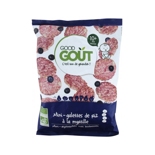 Good Goût Mini-Galettes de Riz à la Myrtille Dès 10 Mois Bio 40 g Good Goût Mini-Galettes de Riz à la Myrtille Dès 10 Mois Bio 40 g