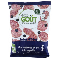 Good Goût Mini-Galettes de Riz à la Myrtille Dès 10 Mois Bio 40 g