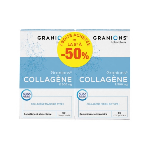 Granions Collagène 2500 mg Lot de 2 x 60 comprimés