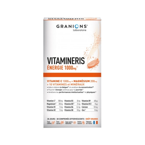 Vitamineris Énergie 1000 mg 30 Comprimés Effervescents