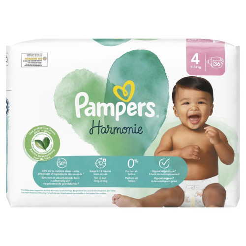 Pampers Couches pour bébé Harmonie - Hypoallergénique