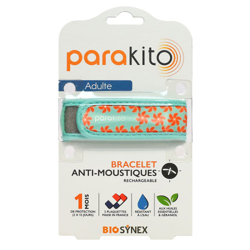 Bracelet anti-moustiques rechargeable adulte Fun étoiles + 2 recharges Bracelet anti-moustiques rechargeable adulte Fun étoiles + 2 recharges
