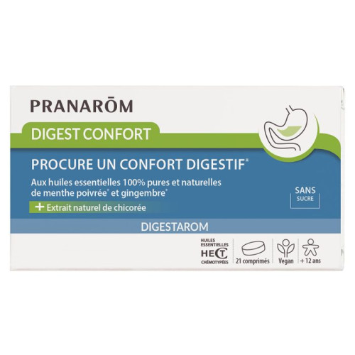 Digest Confort 21 Comprimés Digestarom Aux Huiles Essentielles Pranarôm