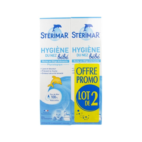 Stérimar Bébé Hygiène du Nez Lot de 2 x 100 ml