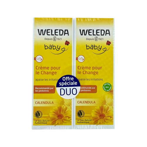 Baby Crème pour le Change Calendula Lot de 2 x 75 ml