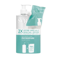 SVR Physiopure Eau Micellaire 2x400ml - Démaquillant Peaux Sensibles