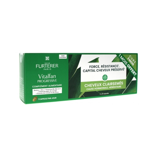 FURTERER VITALFAN 90 Capsules Antichute Cheveux Progressive FURTERER VITALFAN 90 Capsules Antichute Cheveux Progressive