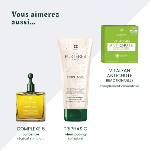 Triphasic Reactional rituel antichute 12 x 5 ml + Shampooing Triphasic 100 ml Offert