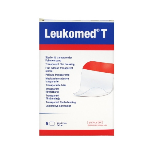 Leukomed T 5 Films Adhésifs Transparents Petit Format 5 x 7,2 cm Leukomed T 5 Films Adhésifs Transparents Petit Format 5 x 7,2 cm
