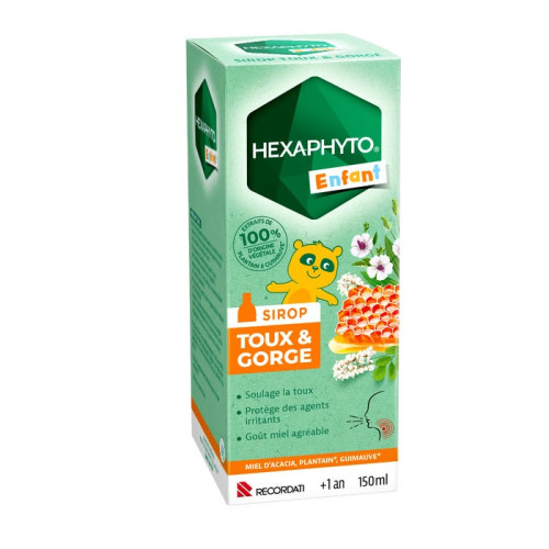 HEXAPHYTO - Sirop Toux et Gorge- Enfants, 150ml