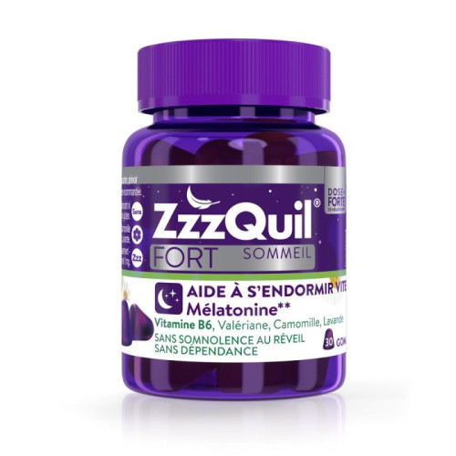 ZzzQuil Fort Sommeil 30 gommes Arôme Fruits des bois