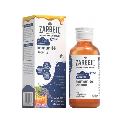 Zarbeil Sirop Immunité Détente Nuit 120 ml