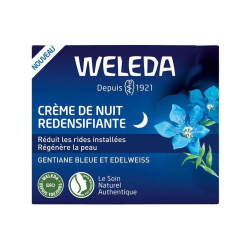 Crème de Nuit Redensifiante Gentiane Bleue et Edelweiss 40 ml