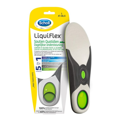 LIQUIFLEX - Semelles Soutien Quotidien - Taille L - 41 à 46,5, 1 Paire