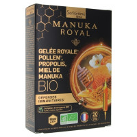 Bio Gelée Royale Pollen Propolis Miel de Manuka Bio 20 Ampoules