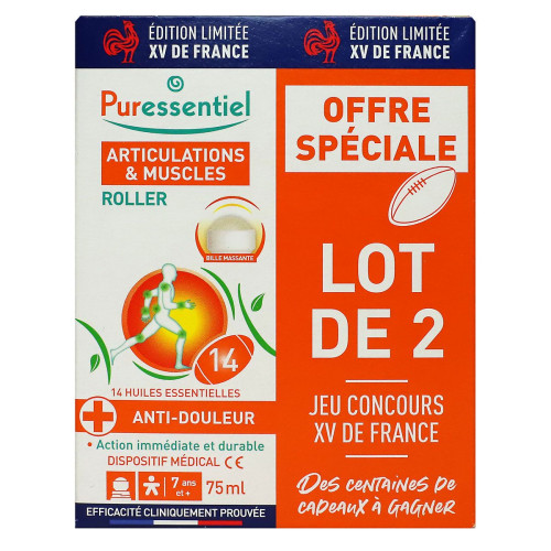Articulations & muscles roller 2 x 75ml Edition XV de France Articulations & muscles roller 2 x 75ml Edition XV de France