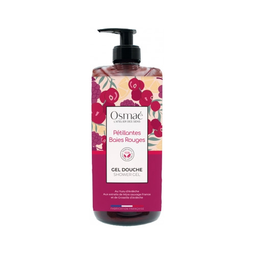 Osmaé Gel Douche Pétillantes Baies Rouges 1 L