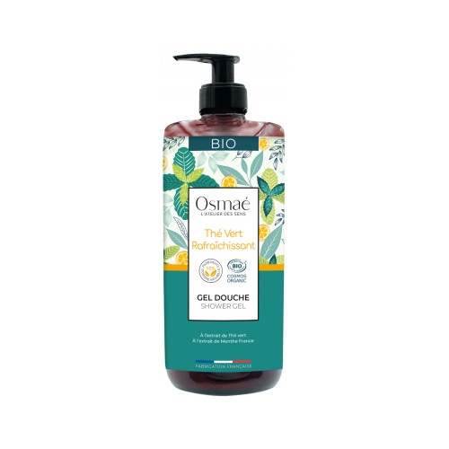 Osmaé Gel Douche Thé Vert Rafraîchissant Bio 1 L Osmaé Gel Douche Thé Vert Rafraîchissant Bio 1 L