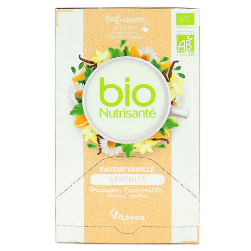 Infusion tisane sérénité vanille 20 sachets Infusion tisane sérénité vanille 20 sachets