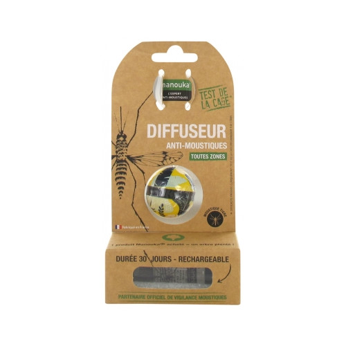 Manouka Boule Diffuseur Anti-Moustiques + Recharge 6 ml