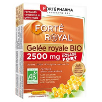 Forté Royal Gelée Royale 2500 mg Bio 20 Ampoules de 10 ml