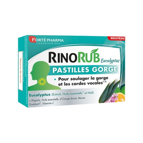 RinoRub Pastilles Gorge 20 Pastilles RinoRub Pastilles Gorge 20 Pastilles