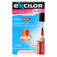 Traitement mycose de l'ongle forte rouge corail 30 ml