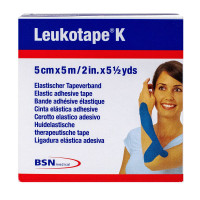 Leukotape K bande adhésive élastique bleue 5mx5cm