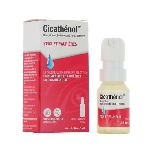 Bausch + Lomb Cicathénol Yeux et Paupières 17 ml Bausch + Lomb Cicathénol Yeux et Paupières 17 ml