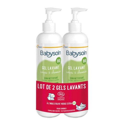 Gel Lavant Bio 2x500ml Dès La Naissance Babysoin