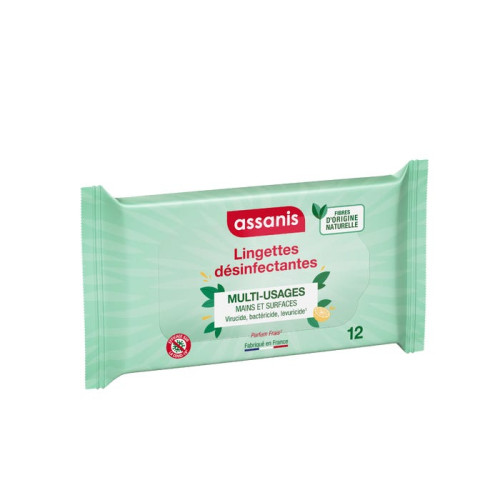 Lingettes Désinfectantes Multi-Usages, 12 Unités Lingettes Désinfectantes Multi-Usages, 12 Unités