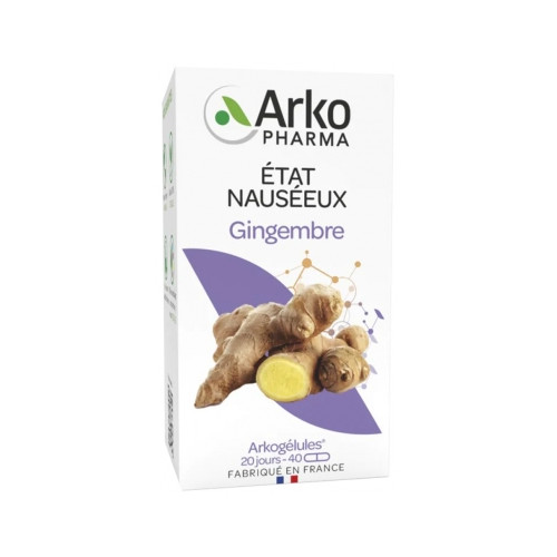 Arkopharma Arkogélules Gingembre 40 Gélules Arkopharma Arkogélules Gingembre 40 Gélules
