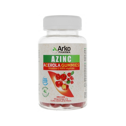Azinc Acérola 60 Gummies Azinc Acérola 60 Gummies