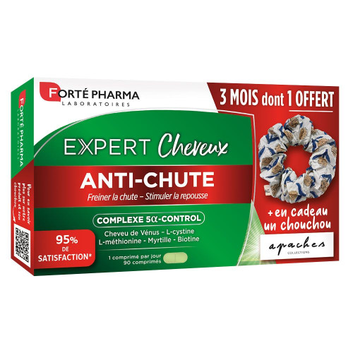Expert Cheveux Anti-Chute + Choucou Apaches 90 Comprimés