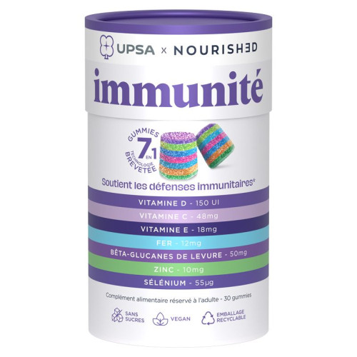 Nourished Immunité 7 en 1 30 Gummies Nourished Immunité 7 en 1 30 Gummies