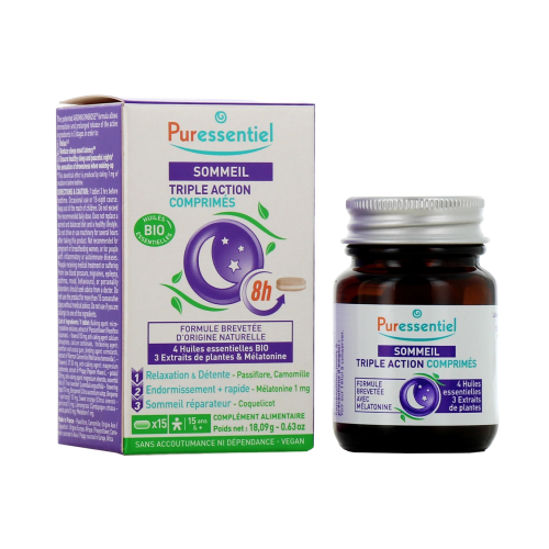 Sommeil Triple Action 15 comprimés Sommeil Triple Action 15 comprimés
