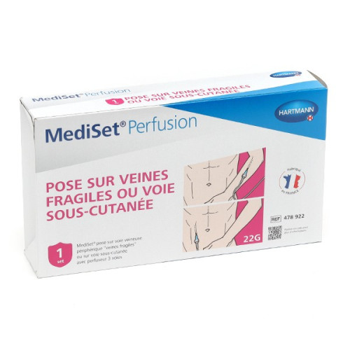 Mediset Perfusion pose sur veines fragiles ou voie sous cutanée