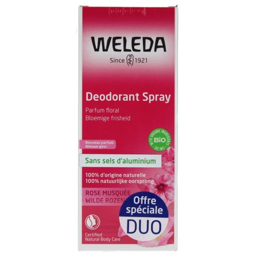 Déodorant à la Rose Musquée Lot de 2 x 100 ml