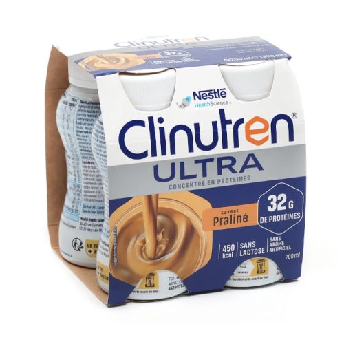 Clinutren Ultra Saveur Praliné, 4x 200ml