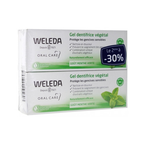 Weleda Gel Dentifrice Végétal Lot de 2 x 75 ml