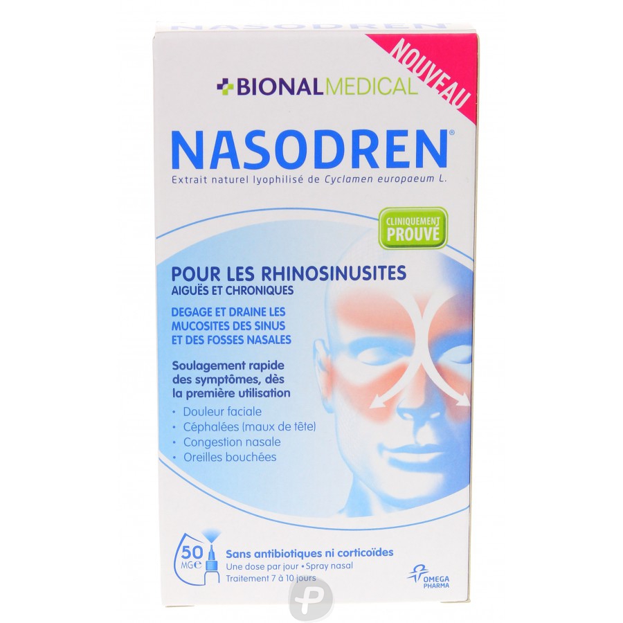 BIONAL MEDICAL - NASODREN Spray nasal Rhino-Sinusite BIONAL MEDICAL - NASODREN Spray nasal Rhino-Sinusite