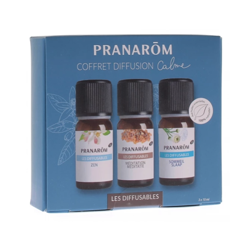 Coffret diffusion calme 3 flacons de 10ml Coffret diffusion calme 3 flacons de 10ml